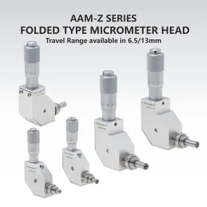 AAM-Z Series Angled Micrometer Heads 6.5mm 13mm