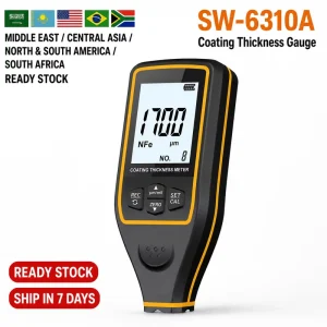 ABS Plastic Coating Thickness Gauge High Precision Automotive Paint Surface Detector