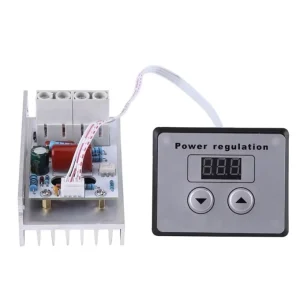 AC 220V 10000W 80A Digital Control SCR Electronic Voltage Regulator Speed Control Dimmer Thermostat Digital Meters