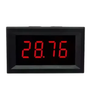 AC 70 500V Digital Voltmeter 0.56″ LED Voltage Meter with Red Green Blue Display 110V 220V Instrument Tool with 2 Wires