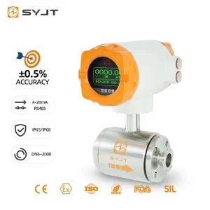 AC Powered RS485 Enabled Electromagnetic Flow Meter for Water Liquid Air Irrigation with Clamp-On IP68 App Control