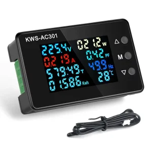 AC300 AC Voltage Ammeter 20A 100A Ammeter High Precision AC Power Meter 50 300V Digital
