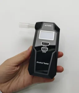 ACT5000 Breathalyzer Fuel Cell Sensor Alcohol Checker Tester 1.7″ Display 2 AAA Batteries