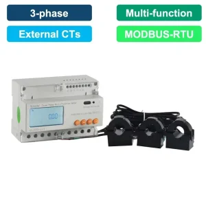 ADL3000-E/CT Pair with 3 Split Core Open Type Max 100A CT Three Phase Energy Meter with Modbus-RTU