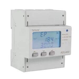 ADL400 3 Phase Energy Meter RS485 Modbus RTU LCD Display 35mm Din Rail 4 Tariff Analysis Charging Station CE Certified