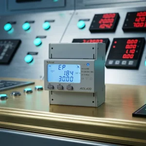 ADL400 Three Phase IoT Energy Meter Modbus RTU Din Rail for Distribution and Energy Management Systems LCD Display