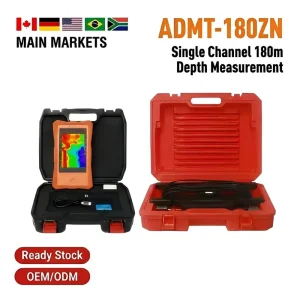 ADMT 180ZN Multichannel Deep Accurate Underground Water Detector Machine Industrial Metal Plastic Detectors 7″ IPS Touch Screen