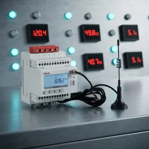ADW300 4GHW T Three phase Multifunction Meter LCD Display Modbus RTU 4G Temperature Monitor DIN Rail IoT Distribution Cabinet