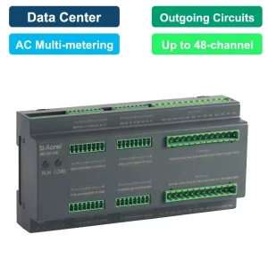 AMC16Z FDK 48 Channels DC Energy Meter Din Rail Installation RS485 for Data Center Power Distribution Monitoring