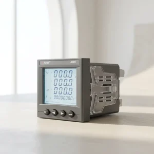 AMC72 DV C DC Voltage Measuring Energy Meter for DC Power Distribution Equipment LED Display Panel Mounted Modbus RTU