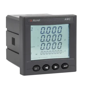 AMC72L E4 KC 0.5 Accuracy 3 CTs Three Phase Panel Meter Power Analyzer Harmonic Measurement Substation Distribution