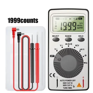 AN101 Mini Digital Multimeter Multimetro Tester DC AC Voltage Current Lcr Meter Pocket Professional Testers with Test Lead