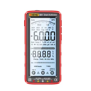 ANENG 681 682 683 Smart Anti burn True RMS Multimeter Rechargeable Voltage Hz Diode Tester with LCD & Sheath