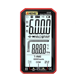 ANENG Ultra thin Full Screen Intelligent Cordless Battery Powered Anti Slip Grip Multimeter Digital Automatic