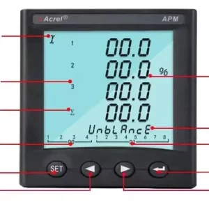 APM801 Class0.2S Three Phase Multi-function Real-time Maximum Demand Power Analysis Panel Smart Energy Meter for Cabinet
