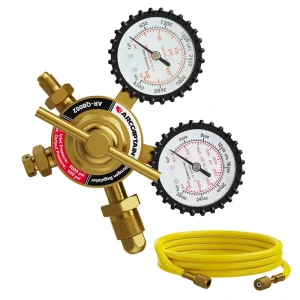 ARCCAPTAIN 0 600 PSI Nitrogen Regulator 6.6FT Hose 1 4” Male Flare Outlet Connection CGA580 Inlet Gauges