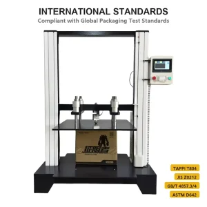 ASTM D642 TAPPI T804 Packaging Container Compression Tester 0.1 300mm min Carton Stacking Test Machine