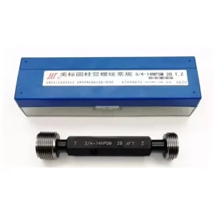 ASTM Steel Cylindrical Pipe Thread Plug Gauge NPSM Thread Sizes 1/8 1/4 3/8 1/2 3/4 Inch Accuracy 0.5