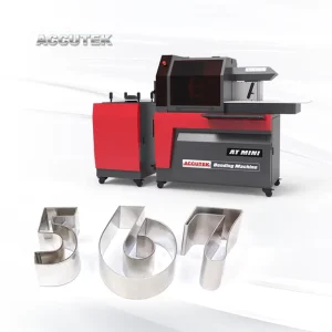 AT MINI ACCUTEK Small Cnc Flat Aluminum Channel Letter Bender Sign Maker Channel Letter Bending Machine for Led Metal Signs