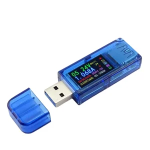 AT34 USB 3.0 DC Voltage Current Tester Voltmeter Ammeter Color LED Display Battery Charger Power Bank USB Meter