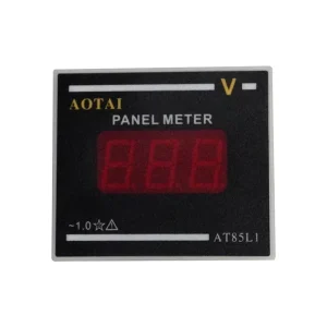 AT85 V AC 50 500V Class 1 Accuracy 3 Digits AC DC Input 0 80A Single Phase LED Digital Panel Meter PVC Material