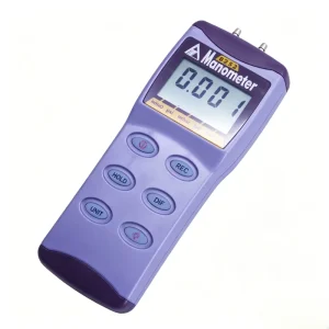 AZ8252 Handheld Digital Differential Pressure Meter 2PSI Pressure Measuring Gauge