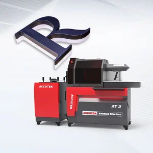 Accutek AT3 Durable Service Automatic 20cm Width Sheet Metal Bend Letter Sign Machine Channel Letter Bending Machine