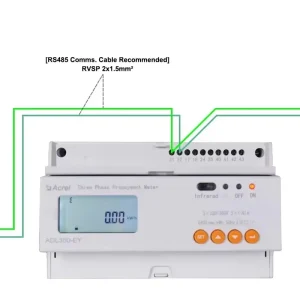 Acrel ADL300 EYNK 4G Communication 3*220 380V Ralay Inside RS485 Switch Control Billing Meter for Postpaid Electricity Using