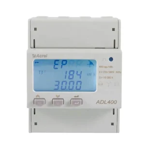 Acrel ADL400 D MID Three Phase Din Rail Energy Meter Max 80A with RS485 Modbus RTU 0.2% Accuracy Analog Digital Display