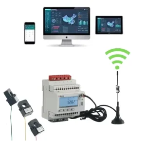 Acrel ADW300 4G Three Phase Wireless Energy Meter 3*220 380V Included Bidirection Power Monitoring 4G Power Meter