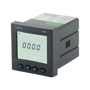 Acrel AMC72L AV3 Three Phase Programmable Digital Panel Voltmeter AC Voltage Current Meter Class 0.5 Accuracy LCD Display CE