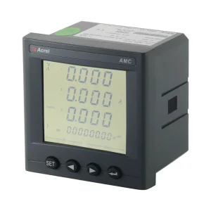 Acrel AMC96L E4 KC LCD 2DIDO 380V 5A Via CT 1Ep Pulse Output MODBUS RTU Panel Mounting Energy Meter for PLC Monitoring