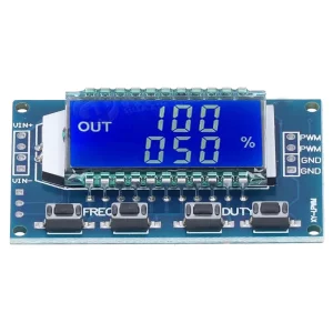 Adjustable PWM Signal Generator Module with LCD Display for Electronic Components