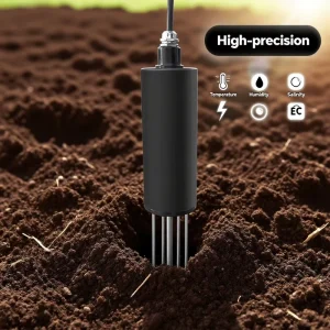 Agriculture Soil Testing Equipment RS485 Zigbee EC Soil Moisture Sensor Meter pH Measurement Humidity Temperature IP68