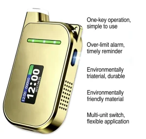 Airsense H3 Fuel Cell Sensor Keychain Handheld Alcohol Tester Breathalyzer for Data Storage ( Tests) TFT Display for