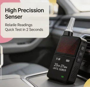 Airsense H3Pro Professional Digital Fuel Cell Breath Alcohol Tester Breathalyser ROHS Compliance Testing Records Lithium
