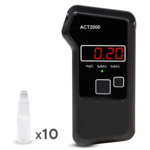 Alcohol Tester Fuel Cell Sensor Breathalyzer Fast Response Alcotest