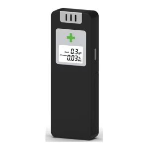 Alcohol Tester and Breath Alcohol Detector, Model 10, Battery Powered for Personal Use, English
