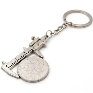 Alloy Real Vernier Caliper Keyring Portable Rulers Calipers