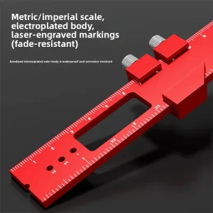 Aluminum Alloy Multi-Functional Positioning Gauge for Woodworking 160-600 mm