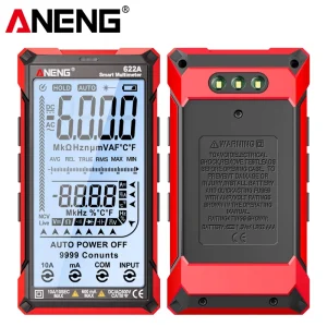 Aneng 622A Smart Multimeter Touch Controlled ultra Large Screen 6000 Counts AC DC Voltage Current Meter