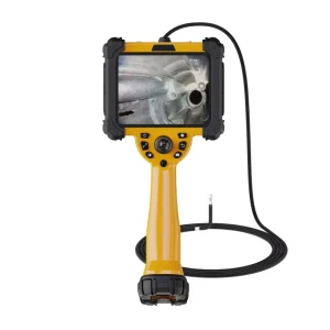 Articulated Industrial Borescope HD Inspection 6mm Mini Camera IP67 Waterproof Probe 6.5″ Touch IPS Screen 5X Digital Zoom