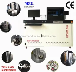 Auto Channel Letter Bender Machine 3D Illuminated Letter Making Fully Automatic