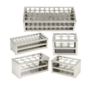 Autoclavable 304 Stainless Steel Test Tube Rack and Holder for Chemical and Microbiology Experiment Storage