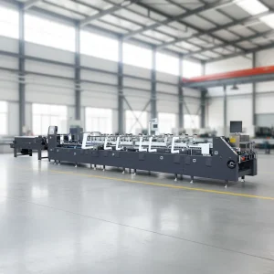 Automatic 3 Spots 800mm 4 6 Corner Folder Gluer Crash Lock Bottom with Vibrador Neumtico Folding Gluing Machine