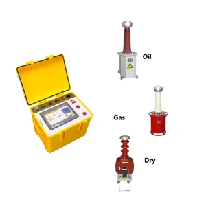 Automatic AC/DC Dielectric Strength Tester Oil/Gas/Dry Testing Transformer PLC Control AC Hipot Tester