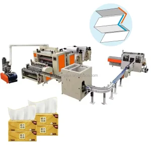 Automatic C Fold Tissue Paper Manufacturing Machines Customized Full Embossing Steel to Steel Facial Tissue Paper Making Machine