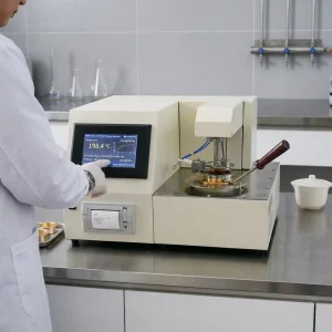 Automatic Closed Cup Flash Point Tester PMCC Method ASTM D93 Touch Screen Petroleum Lubricant Test Equipment