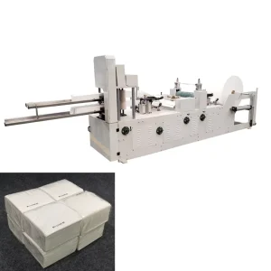 Automatic Double Decks Paper Folding Making Machine CE Certification High Capacity 1500 Sheets Min 380V for Small Business