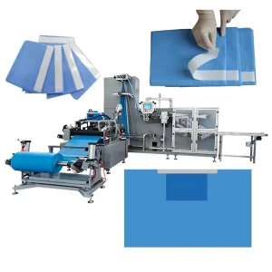 Automatic Folding Disposable Non Woven Hospital Bed Sheets Adhesive Surgical Drape Making Machine